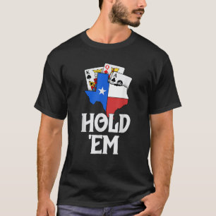 Texas Holdem Shirten voor mannen Texas Flag Hold E T-shirt