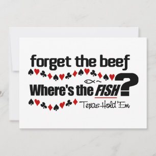 Texas HoldEm-uitnodiging Kaart