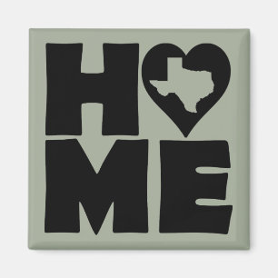 Texas Home Heart State Koelkastmagneet Magneet