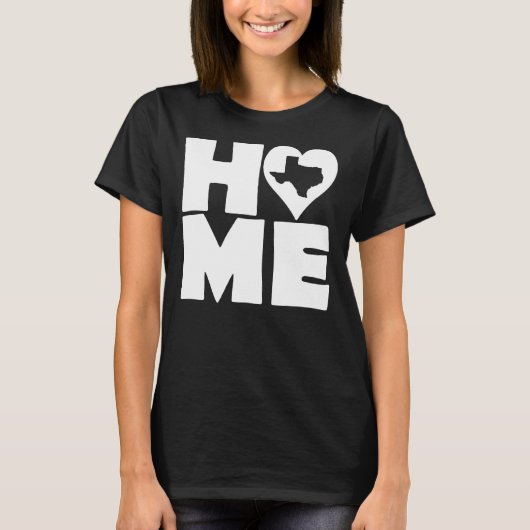 Texas Home Heart State Tees T-Shirt (Voorkant)