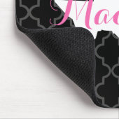 Texas Home State Quatrefoil Custom Monogram Muismat (Hoek)