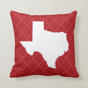 Texas Home State Quatrefoil Sierkussen