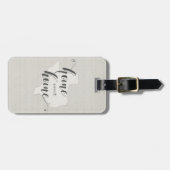 Texas - Home Sweet Home burlap-look Bagagelabel (Voorkant horizontaal)