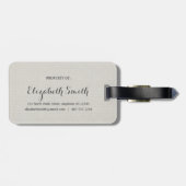 Texas - Home Sweet Home burlap-look Bagagelabel (Achterkant horizontaal)