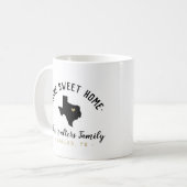 Texas Home Sweet Home Famille Monogramme Mug (Devant gauche)