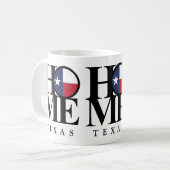 Texas HOME Tasse de café 11 oz (Devant gauche)