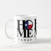 Texas HOME Tasse de café 11 oz (Gauche)