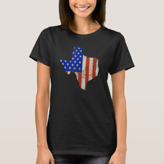 Texas Home Usa-vlag T-shirt