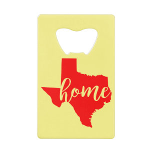 Texas Home #USAPatriotGraphics ©WhiteTigerLLC.Com Kredietkaart Flessenopener