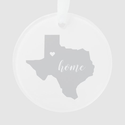 Texas Hometown Personalized Ornament (voorkant)