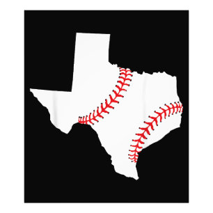 Texas Honkbal Staat grappig Texas Honkbal Foto Afdruk