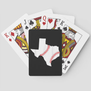 Texas Honkbal Staat grappig Texas Honkbal Pokerkaarten