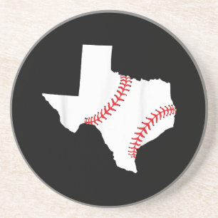 Texas Honkbal Staat grappig Texas Honkbal Zandsteen Onderzetter