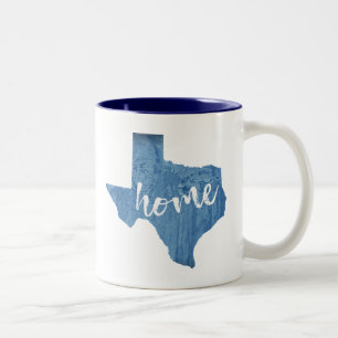 Texas Houtnerf Tweekleurige Koffiemok
