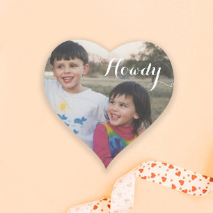 Texas Howdy Custom Photo Sticker