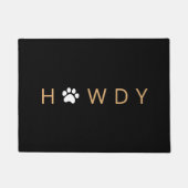 Texas Howdy Pet Paw Welkom Deur Mat (Voorkant)
