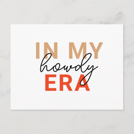 Texas Howdy-tijdperk Briefkaart (Voorkant)