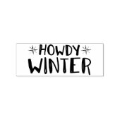 Texas Howdy Winter Rubberstempel (Afrduk)