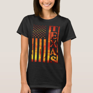 Texas Huston Longhorn Rodeo Alamo San Antonio Hoe T-shirt