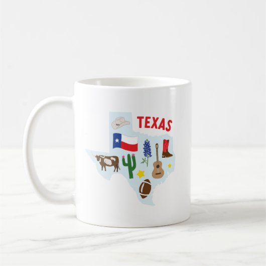 Texas Icons Café Mug (Gauche)