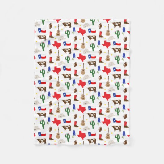 Texas Icons Fleece Deken (Voorkant)