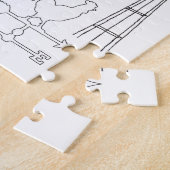 Texas Illustration Doodles of Texas Texas Pattern Legpuzzel (Zijkant)