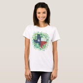 Texas in Clover - St. Patrick's Day T-shirt (Voorkant volledig)