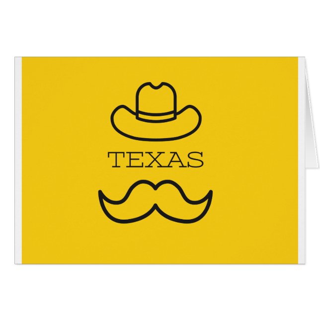 Texas in Geel 2 (Voorkant Horizontaal)
