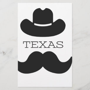 Texas in het wit briefpapier
