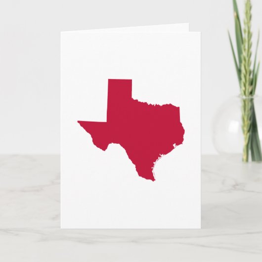Texas in Red Kaart (Voorkant)