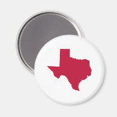 Texas in Red Magneet (Voorkant / Achterkant)