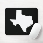 Texas in White en Black Muismat (Met muis)