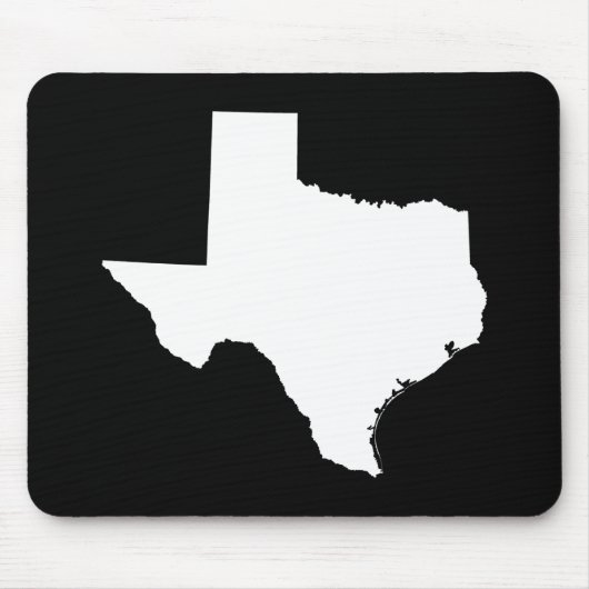 Texas in White en Black Muismat (Voorkant)