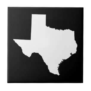 Texas in White en Black Tegeltje