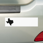 Texas in zwart-wit bumpersticker (Op auto)