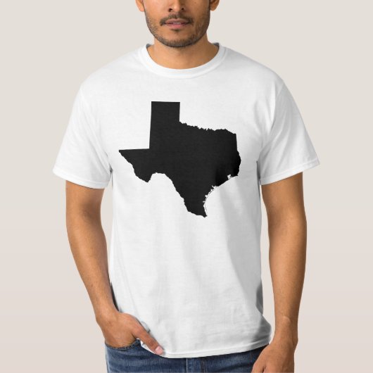 Texas in zwart-wit t-shirt (Voorkant)