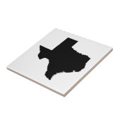 Texas in zwart-wit tegeltje (Zijkant)