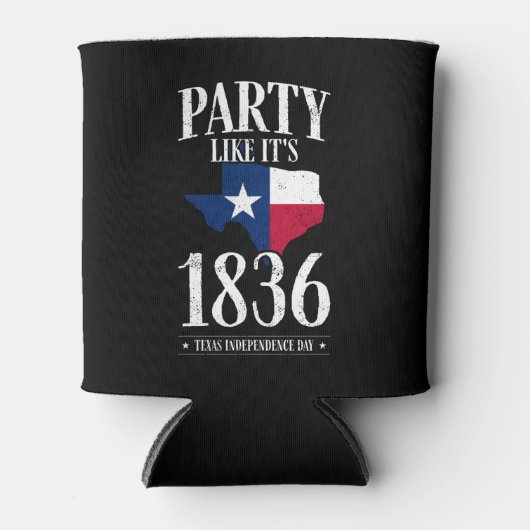 Texas Independence Day 1836 State Flag Party Home Blikjeskoeler (Voorkant)