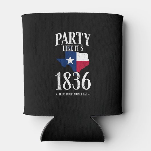 Texas Independence Day 1836 State Flag Party Home Blikjeskoeler (Achterkant)