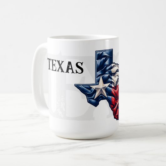 Texas Independence Day Ceramic Mug (Devant gauche)