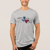 Texas Independence Day Unisex Tri-Blend Shirt (Voorkant)
