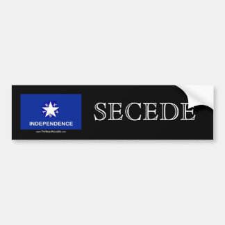 Texas Independence - SECEDE Bumpersticker