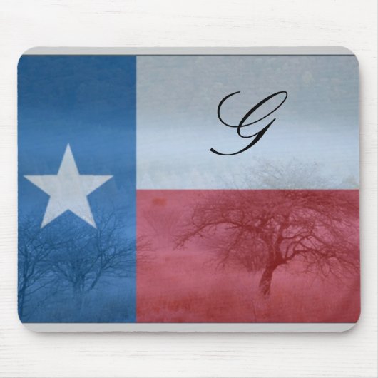 Texas Initialed Mousepad Muismat (Voorkant)