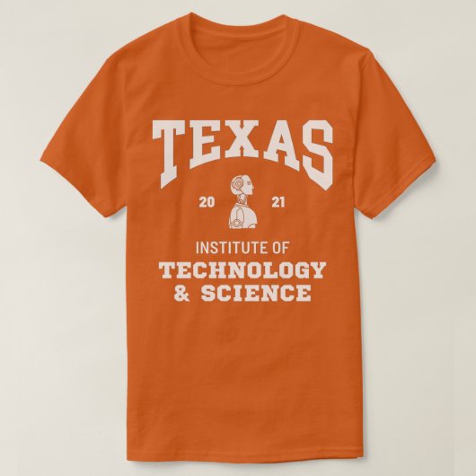 Texas Institute of Technology amp Science T-shirt (Design voorkant)