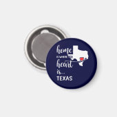 Texas is thuis waar het hart ligt magneet (Voorkant / Achterkant)
