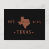 Texas kaart de eenzame sterrenstaat (Voorkant)