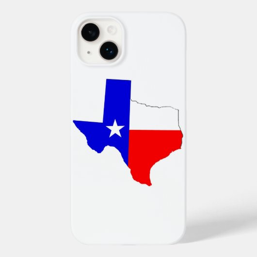 Texas Kaart en Vlag Ontwerp Telefoonhoes Case-Mate iPhone Case (Achterkant)