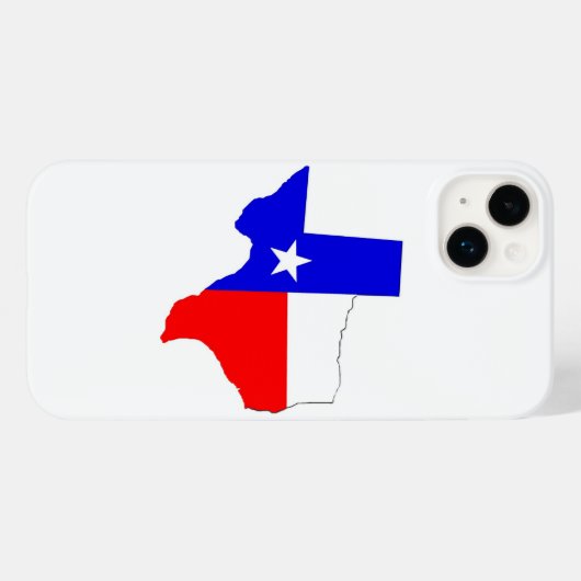 Texas Kaart en Vlag Ontwerp Telefoonhoes Case-Mate iPhone Case (Achterkant (horizontaal))
