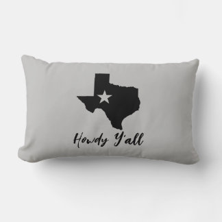 Texas kaart Lone Star State Howdy Y'all Kussen
