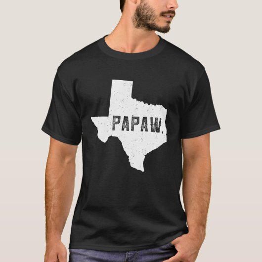 Texas Kaart Papaw T-shirt (Voorkant)